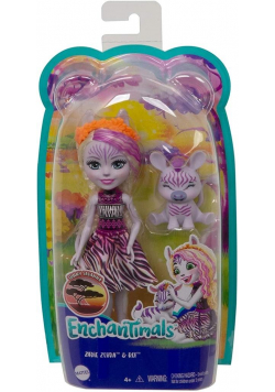 Enchantimals. Lalka Zadie Zebra + Ref