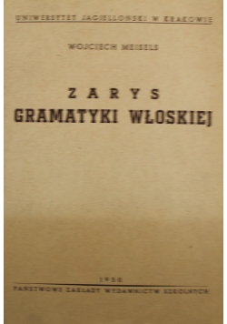 Zarys gramatyki włoskiej 1950 r