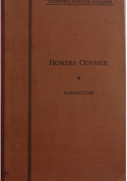 Homers Odyssee: Kommentar, 1898r.