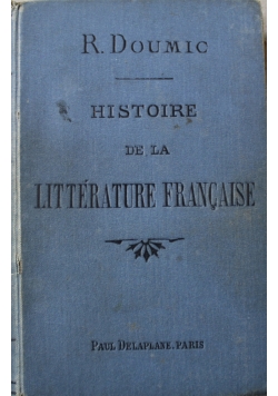Histoire de la Litterature francaise 1908 r.