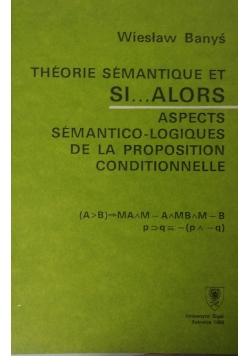 Theorie Semantique et Si Alors