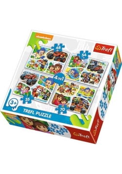 Puzzle 4w1 Wspólna zabawa TREFL