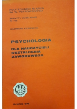 Psychologia dla nauczycieli kształcenia zawodowego