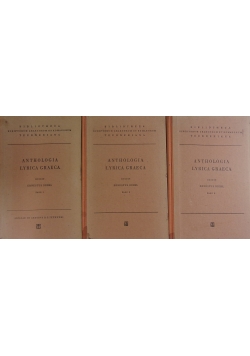 Anthologia Lyrica Graeca od 1 do 3