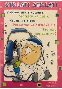 Karnet Smile B6 + koperta wzór nr 03 (opakowanie 4 sztuki)