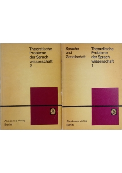 Teoretische Probleme der Sprach-wissenschaft, Tom I i II