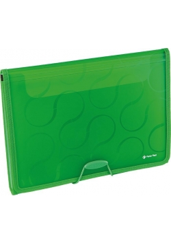 Folder A4 z 6 przegrodami Focus Omega zielony