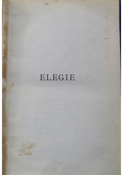 Elegie