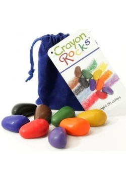 Kredki Crayon Rocks w aksamitnym woreczku - 8 kol.
