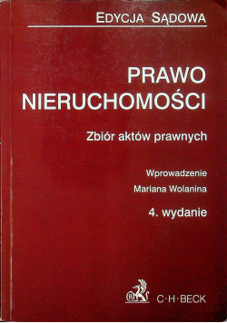 Prawo nieruchomości zbiór aktów prawnych
