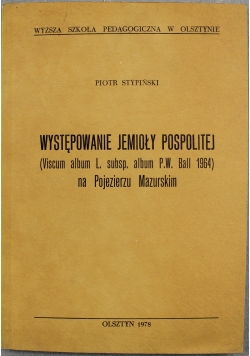 Występowanie jemioły pospolitej