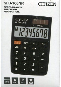 Kalkulator kieszonkowy Citizen SLD-100NR czarny