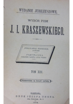 Wybór pism ,1879r.