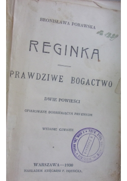 Reginka, 1930 r.