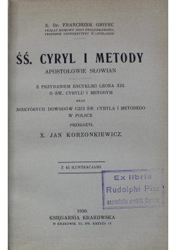 ŚŚ Cyryl i Metody 1930 r.