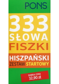PONS Fiszki 333 słowa hiszpański Zestaw startowy