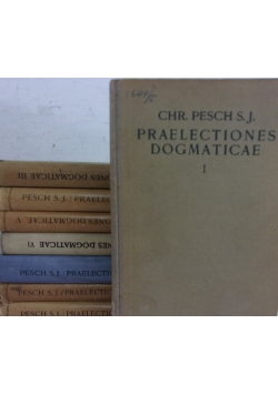 Praelectiones dogmaticae T. I,III-IX, zestaw 8 książek, 1914 r.