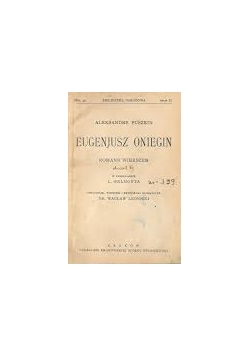 Eugeniusz oniegin,1925r