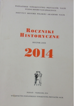 Roczniki historyczne 2014