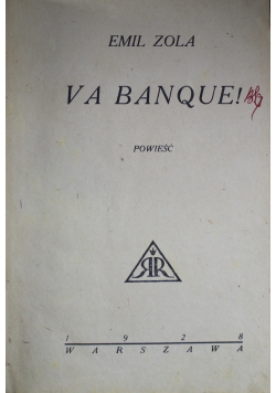 Va Banque 1928 r.