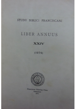 Liber Annuus XXIV