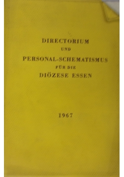 Directorium und Personal Schematismus  fur  die Diozese Essen