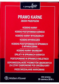 Prawo karne Zbiór przepisów