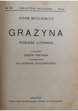 Grażyna, 1924 r.