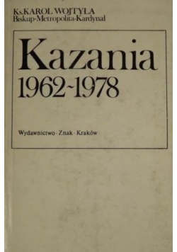 Kazania 1962 - 1978