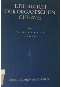 Lehrbuch der Organischen chemie, 1942 r.