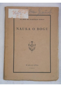 Nauka o Bogu, 1939 r.