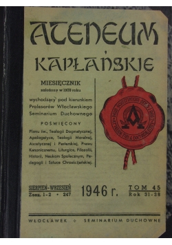 Anentum kapłańskie, 1946r.