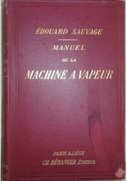 Manuel de la Machine a Vapeur