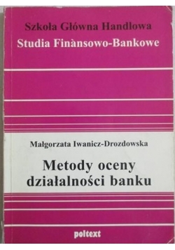 Metody oceny działalności banku