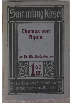 Thomas von Aquin, 1912r.
