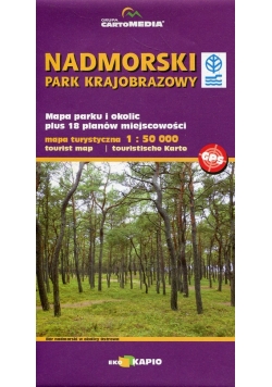 Nadmorski Park Krajobrazowy mapa turystyczna 1:50 000