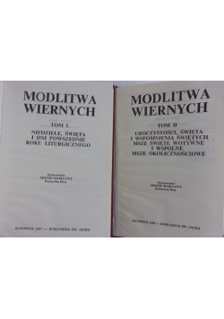 Modlitwa wiernych, Tom I-II