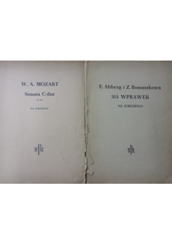 313 wyprawek na fortepian/ Sonata C-dur na fortepian , zesatw dwóch książek