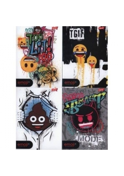 Zeszyt A5/60K kratka Emoji (10szt)