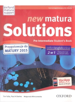 Matura Solutions N Pre-inter.2E SB+Exam Broch&E-WB