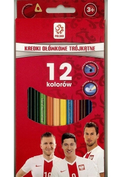 Kredki ołówkowe PZPN 12 kolorów ASTRA
