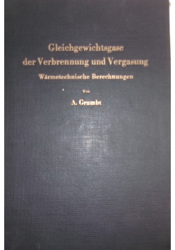 Gleichgewichtsgase der Verbrennung und Vergasung