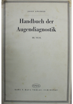 Handbuch der Augendiagnostik