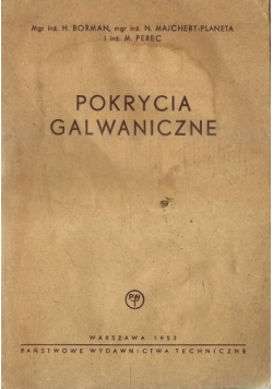 Pokrycia galwaniczne