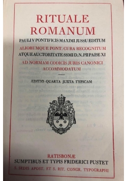 Rituale Romanum, 1935 r.