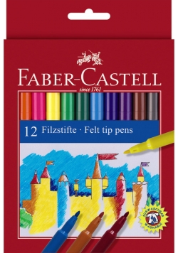 Flamastry Faber-Castell Zamek 12 kolorów