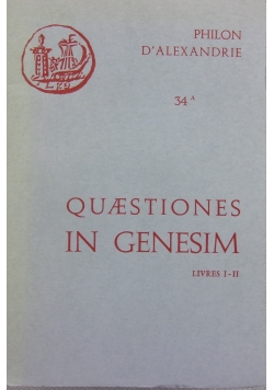 Quaestiones in Genesim Livres I i II