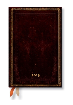 Kalendarz książkowy Black Moroccan Mini 2019 Horizontal