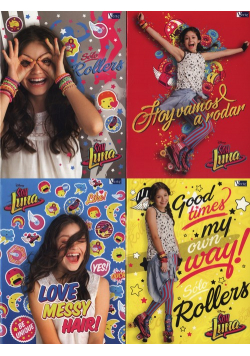 Zeszyt A5 Soy Luna w kratkę 32 kartki 10 sztuk mix