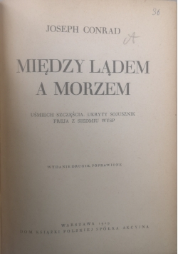 Między lądem a morzem 1929 r.